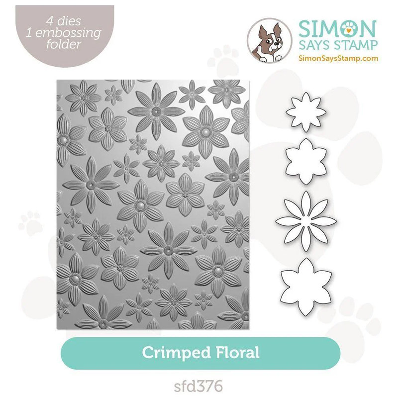 Simon Says Stamp Crimped Floral Embossing Folder and Cutting Dies ...