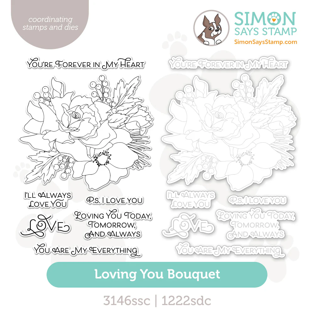 Simon Says Stamp Heart to Heart Release: Loving You Bouquet Stamp and ...