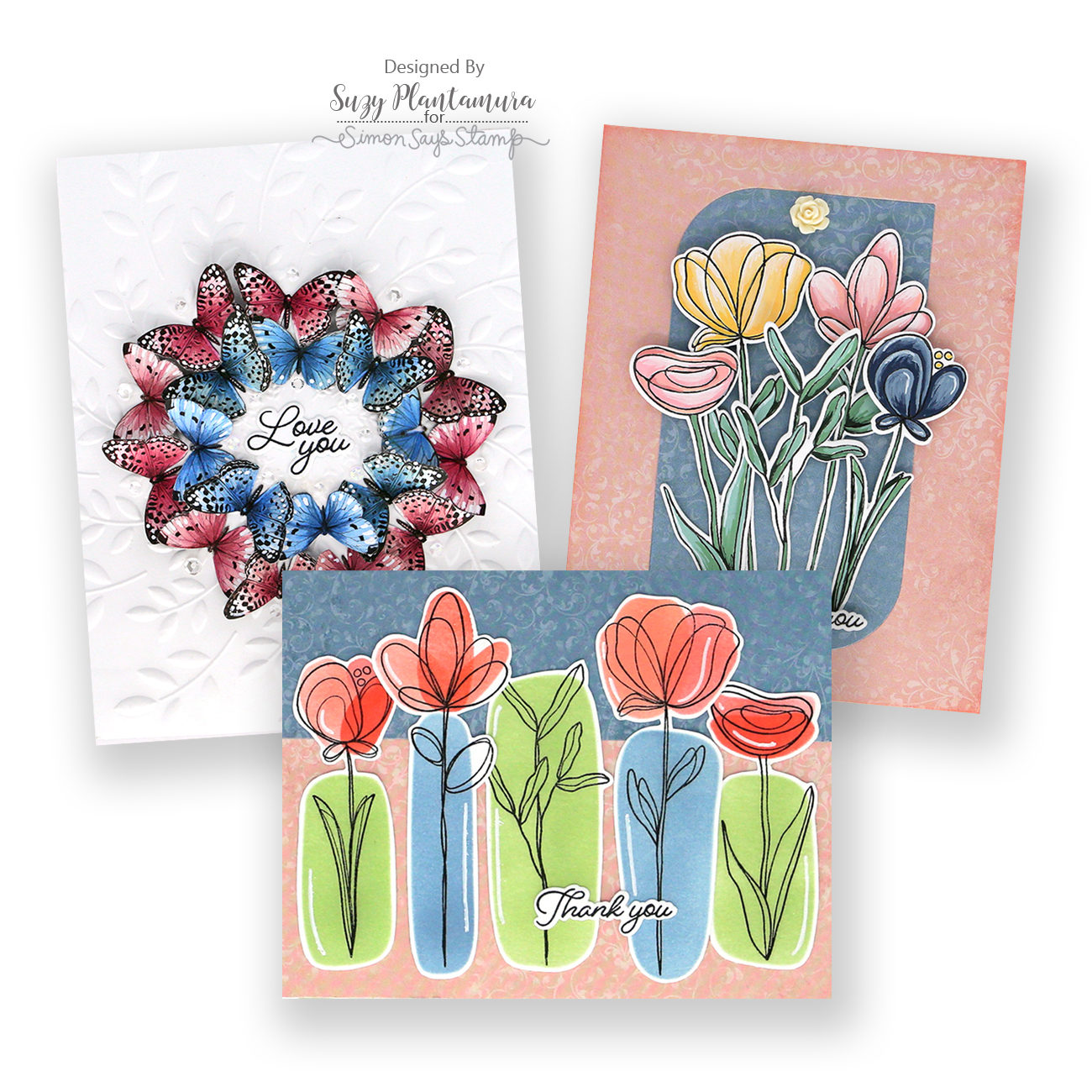 Simon Says Stamp May 2026 Card Kit: Long Stem Florals – Suzy Plantamura ...
